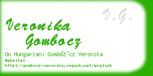 veronika gombocz business card